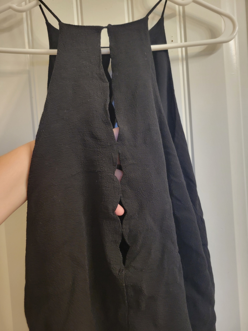 2/$20 Zara Black High-Neck Cutout Tank Top - Picture 4 of 5